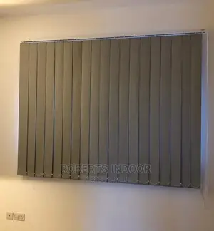 Brown Vertical Office Window Blinds