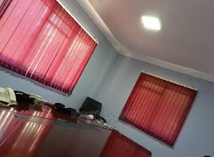 Maroon Vertical Window Blinds