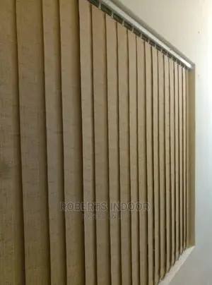 Brown Vertical Window Blinds