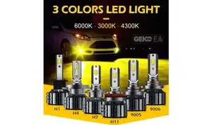Geko Ea V20 Series Tri Color Fan Cooled Headlight Bulbs