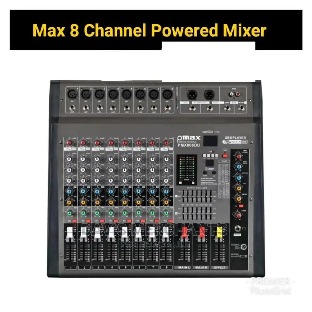 Max 8 Channel Powered Mixer