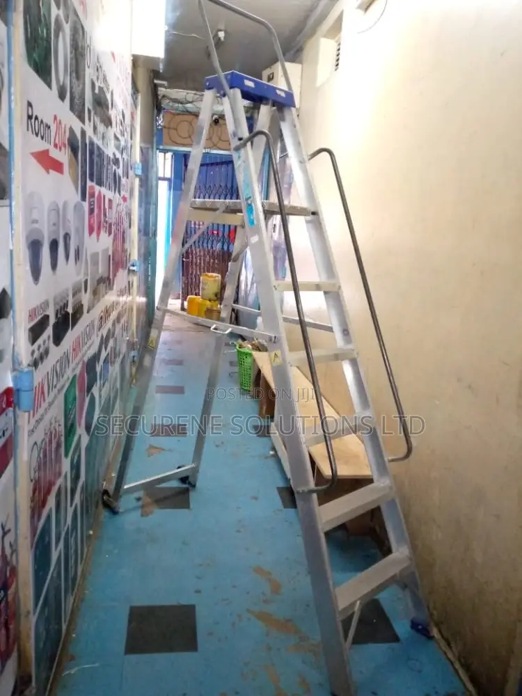 Aluminium Warehouse Platform Ladder 6 Steps