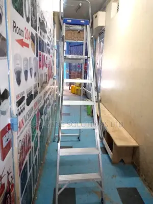 Aluminium Warehouse Platform Ladder 6 Steps