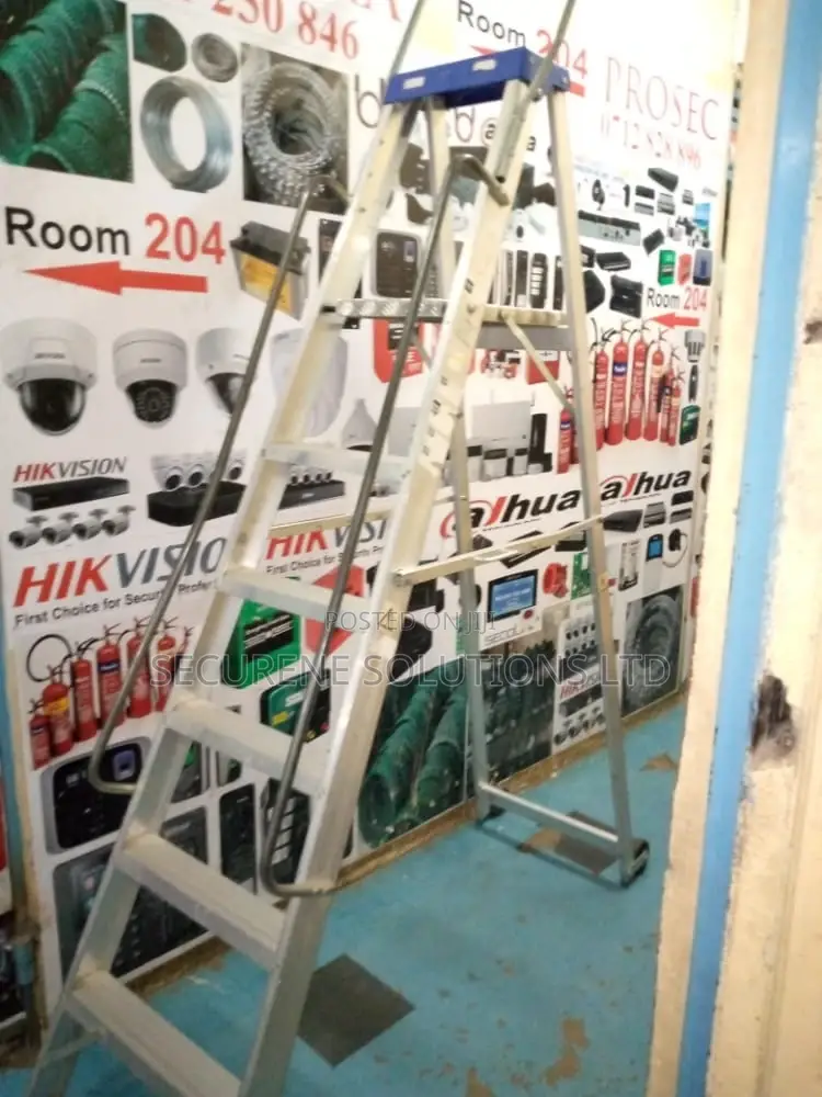 Aluminium Warehouse Platform Ladder 6 Steps
