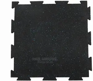 Interlocking Gym Rubber Floor Tile. 15mm Thick