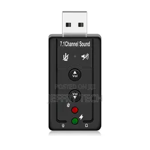 USB 2.0 External Sound Card 7.1CH Audio Mini Adapter With Bu