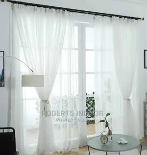 Plain White Heavy Sheer