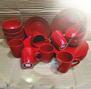 Red Dinner Set