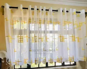 Printed Mustard Sheer