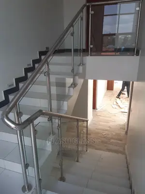 Stainless Steel Staircase Glass Balustrade
