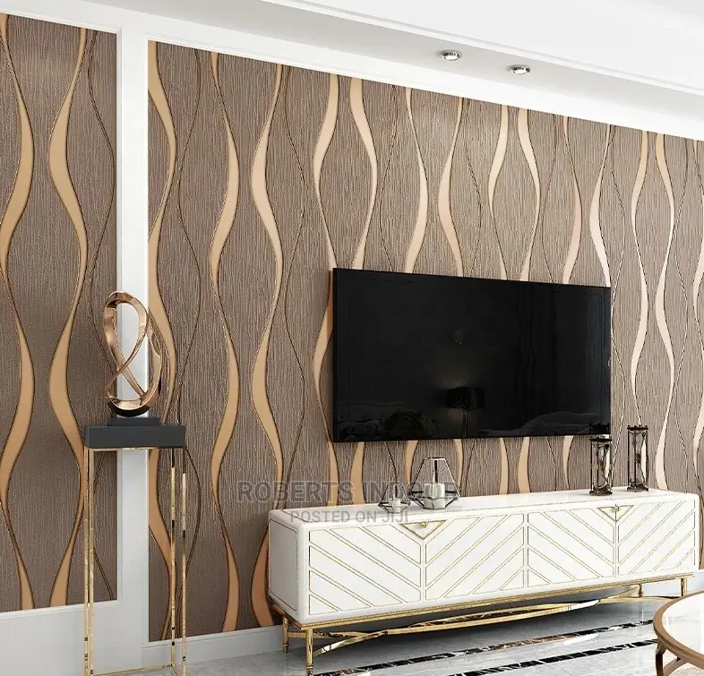 Brown Floral Wallpaper