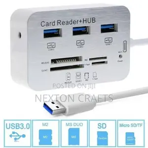 USB 3.0 Multi Hub All in One Card Reader COMBO