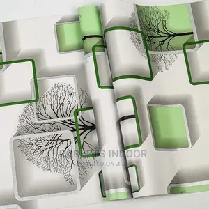 Green 3d Self Adhesive Wallpaper