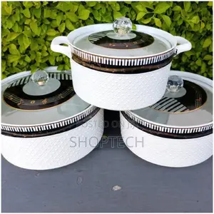 Set of 3 Soup Pots.