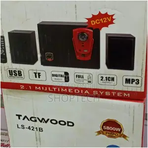 Tag Wood 2.1 Sub-Woofer Speaker System.