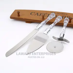 3in1 Cake Knife Set(Pizza Cutter,Cake Knife Cake Trowler)