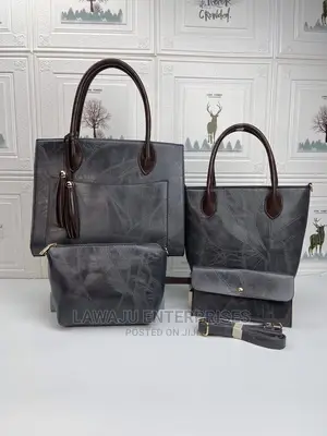 4in1 Ladies Handbag - Grey