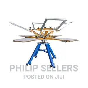 4-Color 4-Station Screen Printing Machine
