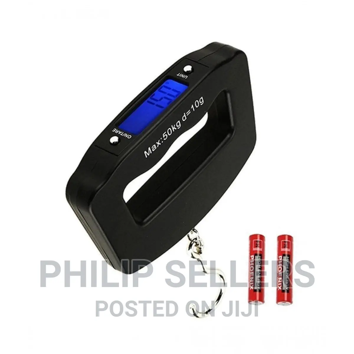 Black Digital Portable Luggage Scale With LCD Backlight (50