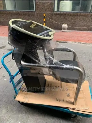 Black Salon Shampoo Sink