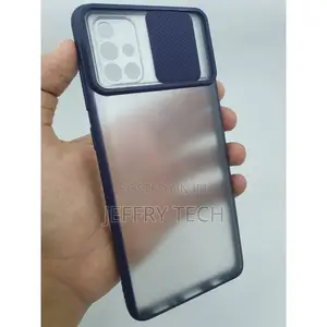 Samsung Galaxy A71 Cover Shockproof Push Pull Camera Protect
