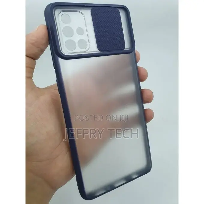 Samsung Galaxy A71 Cover Shockproof Push Pull Camera Protect