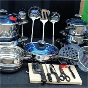 30 Pieces Marwa Stainless Steel Cookware Set.