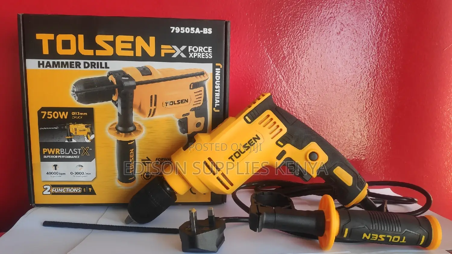 Hammer Drill Tolsen 750w Automatic Chuck 13mm