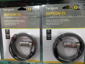 Targus DEFCON Lock Resettable Combo Cable Lock for Laptop