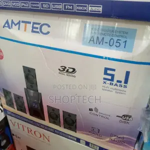 5.1 Ch Amtec Multimedia Speaker System Woofer.