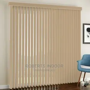 Beige Vertical Office Window Blinds