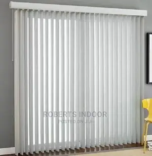 Grey Vertical Window Blinds