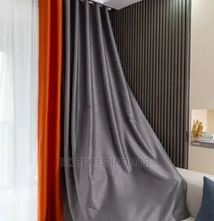 Orange and Yellow Curtain