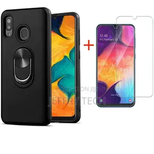 Samsung Galaxy A20 Case With Tempered Glass Screen Protector