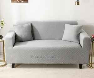 1 Seat Grey Elastic Sofa Cover