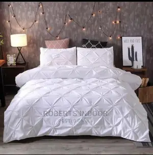 White Pintuck Duvet Cover