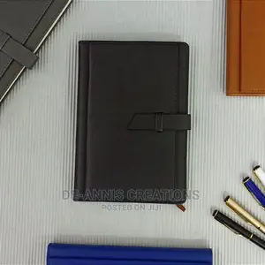 Black A5 Notebook With Slots