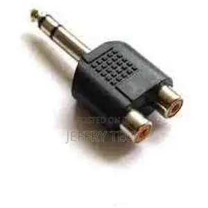 Male 6.35mm to Female RCA Splitter – Y-Splitter Adapter