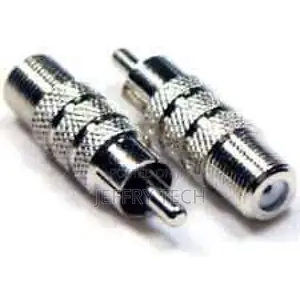 Female F Type Connector to RCA Male Adapter
