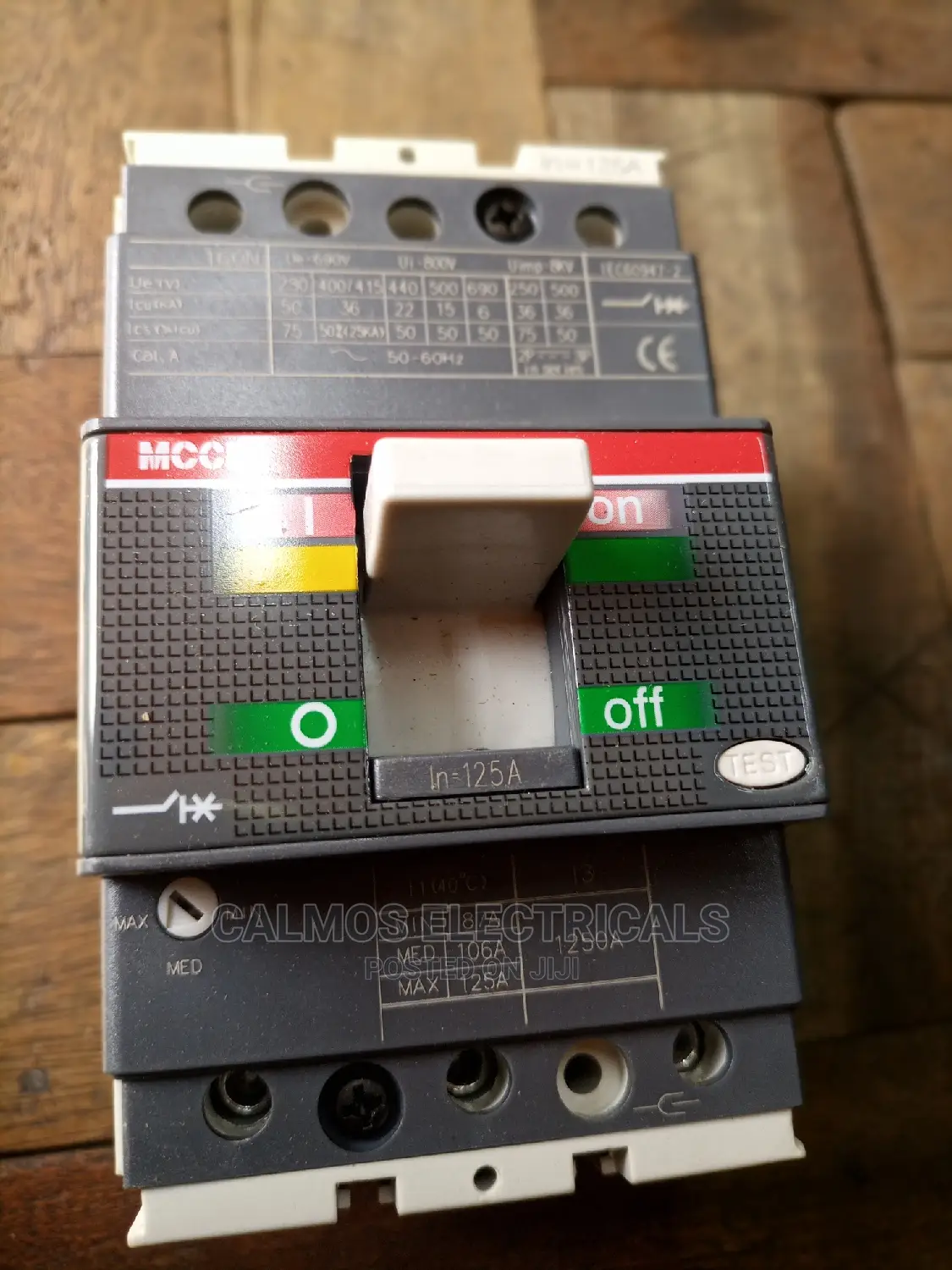 125amperes McCb