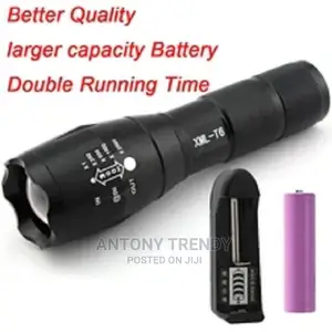 Powerful LED Flashlight XML T6 Torch .