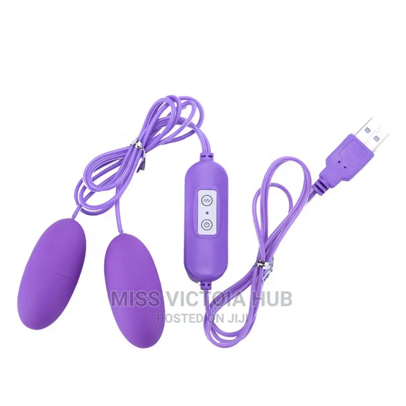 USB Charger Double Egg Bullet Vibrator With Kegel Balls