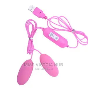 USB Charger Double Egg Bullet Vibrator With Kegel Balls