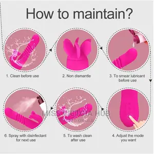 Best Heating Rotating Clitoris G-Spot Telescopic Vibrator