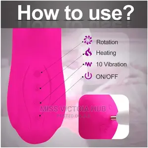 Best Heating Rotating Clitoris G-Spot Telescopic Vibrator