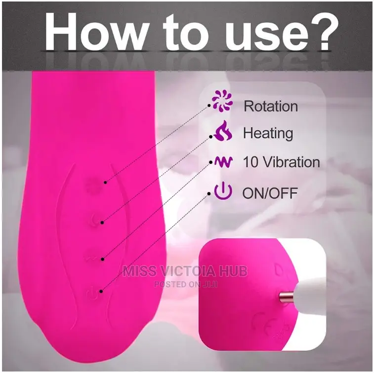 Best Heating Rotating Clitoris G-Spot Telescopic Vibrator
