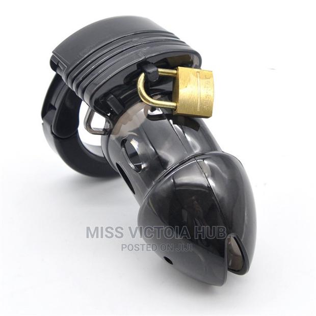 Men's Plastic Locking Dildo Device Penis Cage - main view