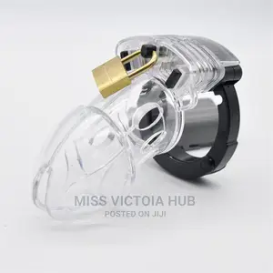 Men's Plastic Locking Dildo Device Penis Cage