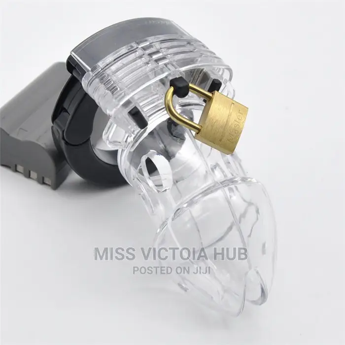 Men's Plastic Locking Dildo Device Penis Cage
