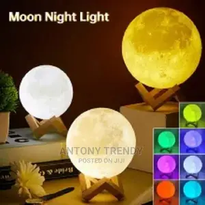 LED Night Light 3D Print Moon Lamp.